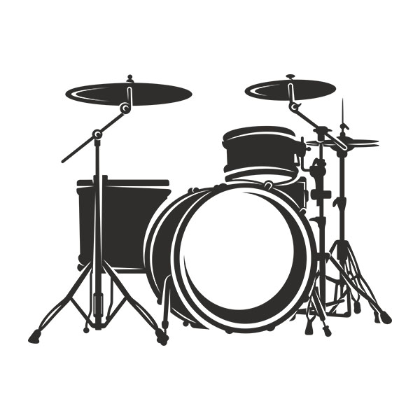 Stickers muraux: Batterie de Percussion