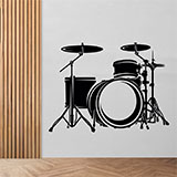 Stickers muraux: Batterie de Percussion 2