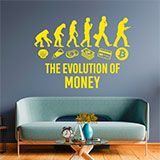 Stickers muraux: Bitcoin Evolution of money 2