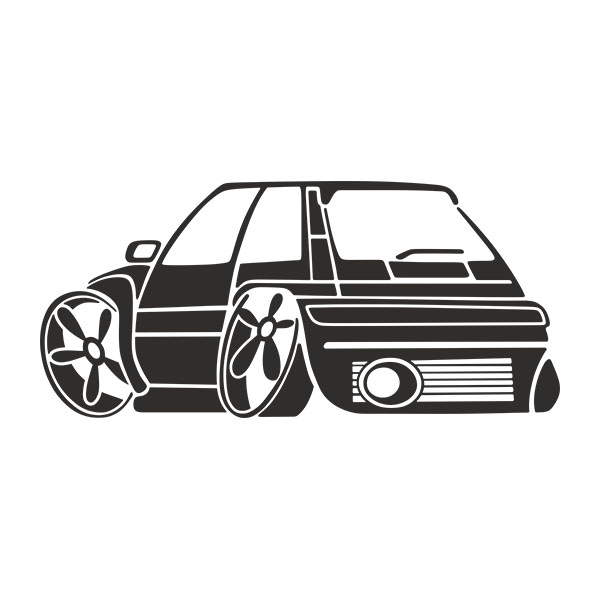 Stickers muraux: Renault 5 Copa Turbo