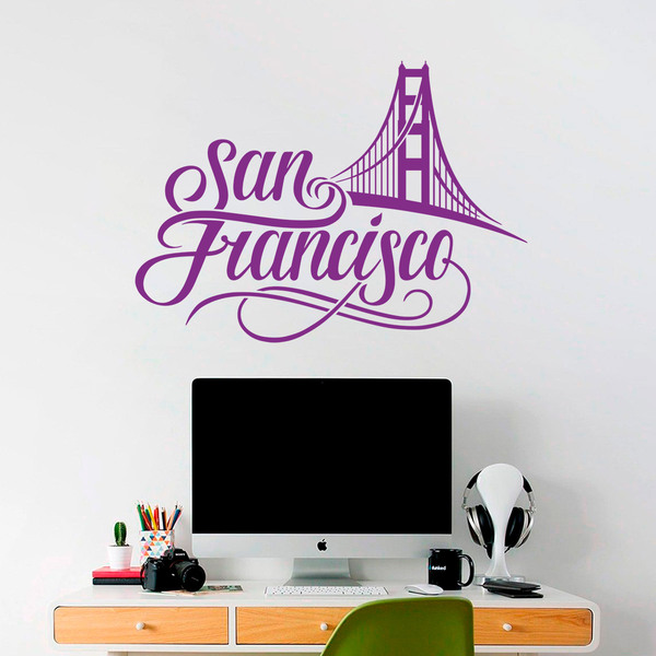 Stickers muraux: San francisco Golden Gate