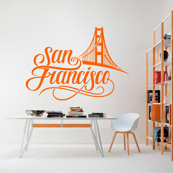 Stickers muraux: San francisco Golden Gate