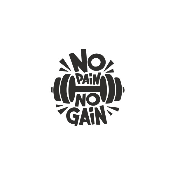 Stickers muraux: No pain no gain