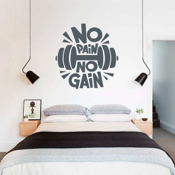 Stickers muraux: No pain no gain