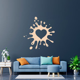 Stickers muraux: Coeur d'éclaboussure 2