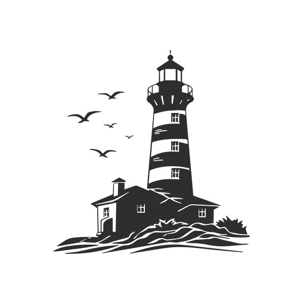 Stickers muraux: Phare maritime