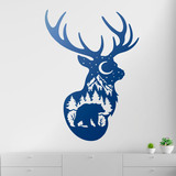 Stickers muraux: Silhouette de cerf 2