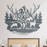Stickers muraux: Le cerf en avant 2