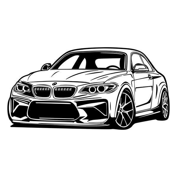 Stickers muraux: BMW Modèle M2