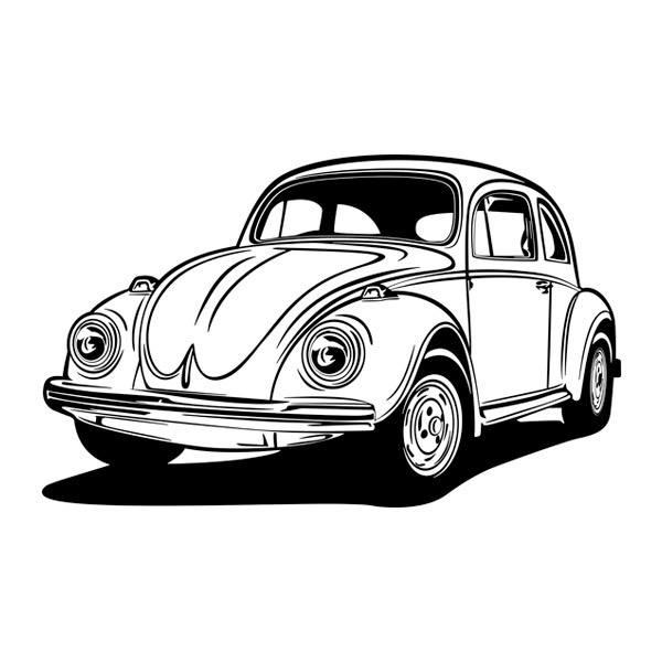 Stickers muraux: Volkswagen Coccinelle