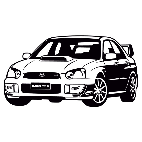 Stickers muraux: Subaru Impreza