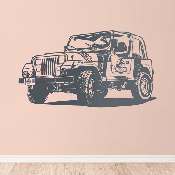 Stickers muraux: Jeep Wrangler Jurassic Park