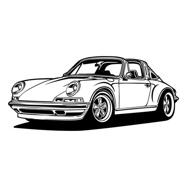 Stickers muraux: Porsche 911 Cabrio