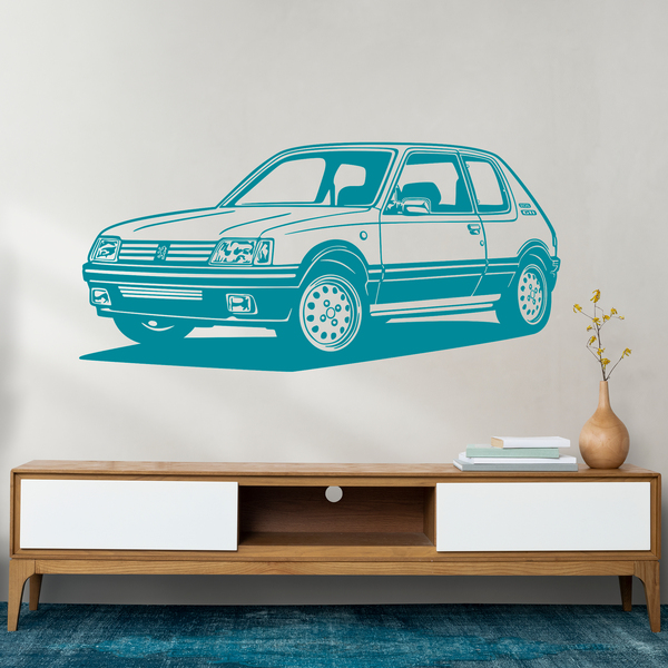 Stickers muraux: Peugeot 205 GTI