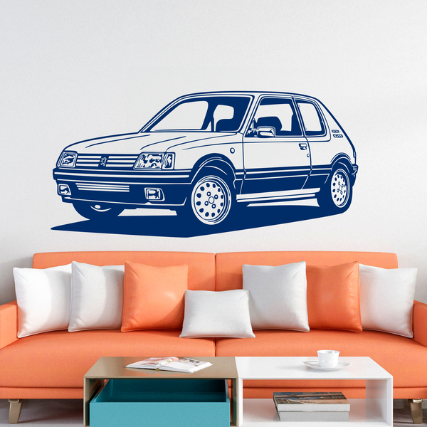 Stickers muraux: Peugeot 205 GTI