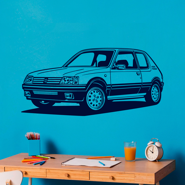 Stickers muraux: Peugeot 205 GTI