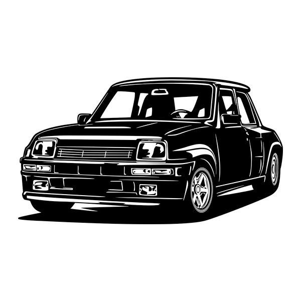 Stickers muraux: Renault 5 Copa Turbo