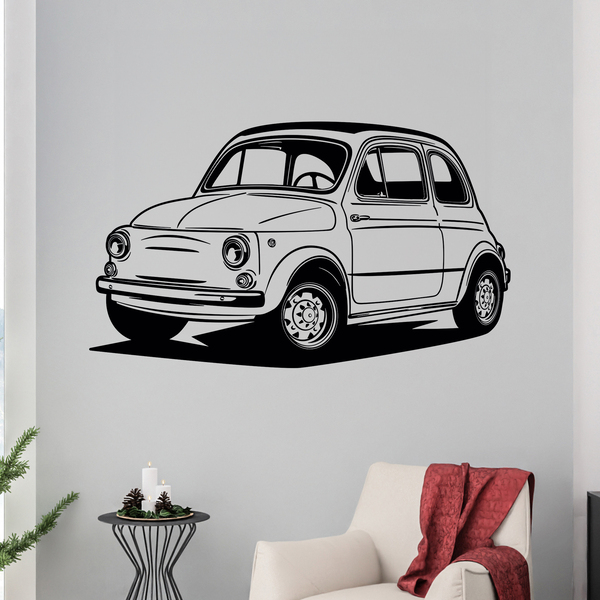 Stickers muraux: Fiat 500 0
