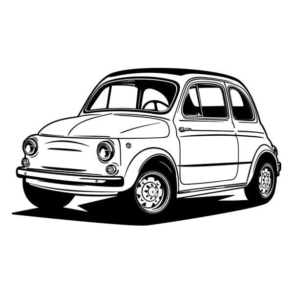Stickers muraux: Fiat 500