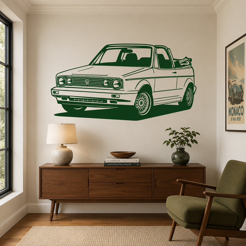 Stickers muraux: Volkswagen Golf Cabrio