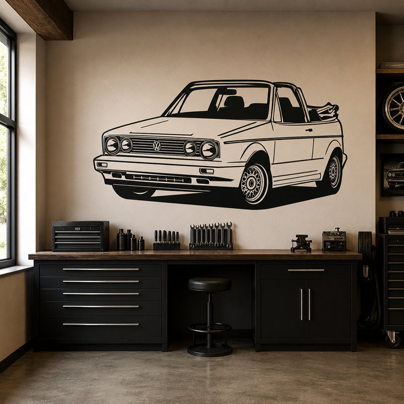Stickers muraux: Volkswagen Golf Cabrio