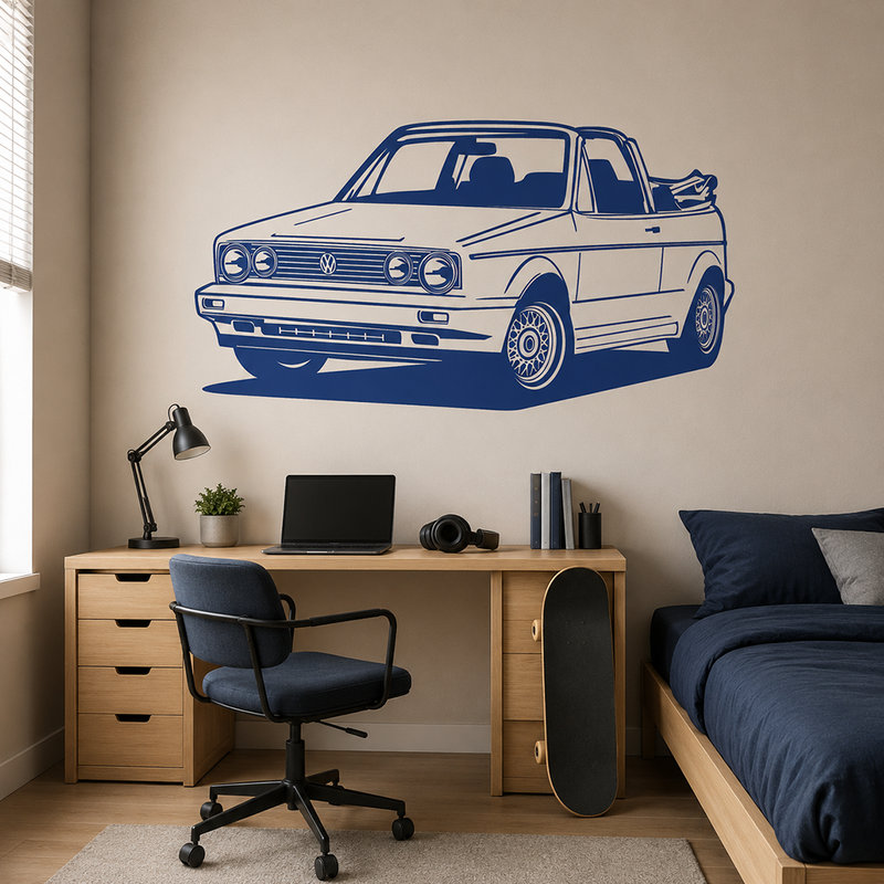 Stickers muraux: Volkswagen Golf Cabrio