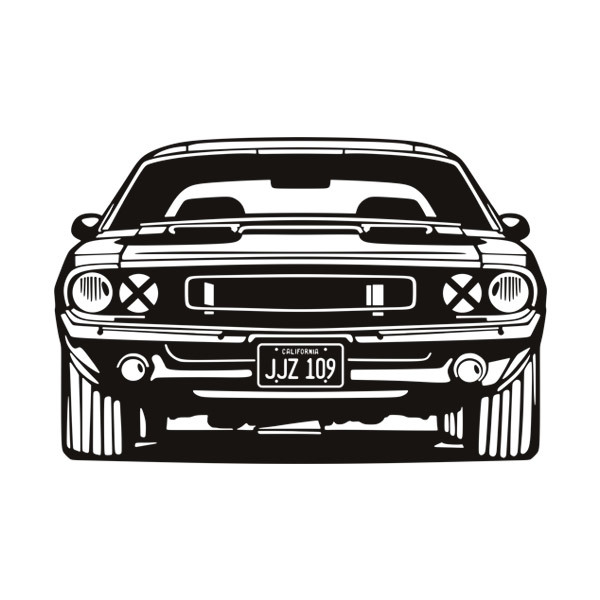Stickers muraux: Ford Mustang Bullit