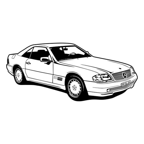 Stickers muraux: Mercedes 300 SL
