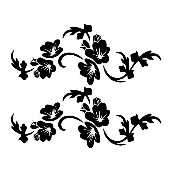 Stickers muraux: Délice floral
