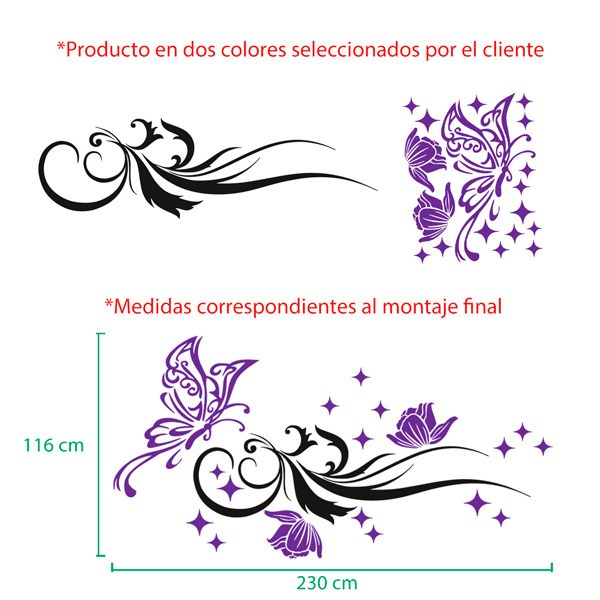 Stickers muraux: Fleur Leto