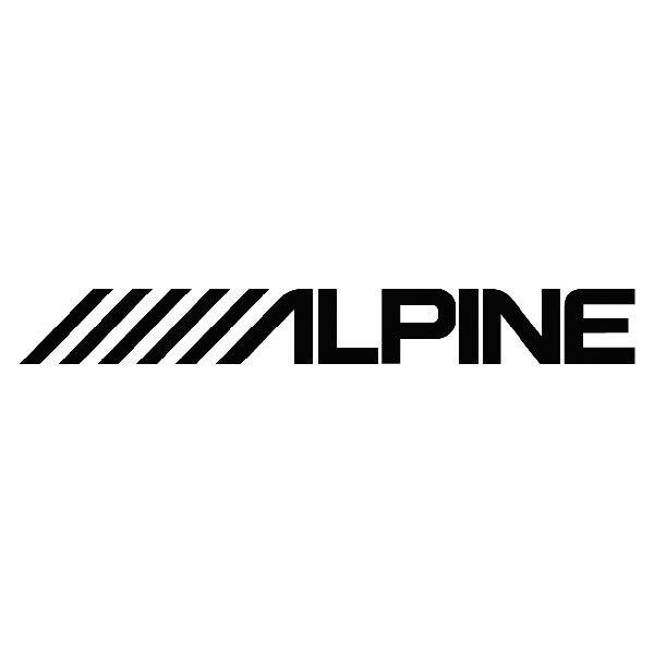 Autocollants: Alpine Audio avec Franjas Diagonales