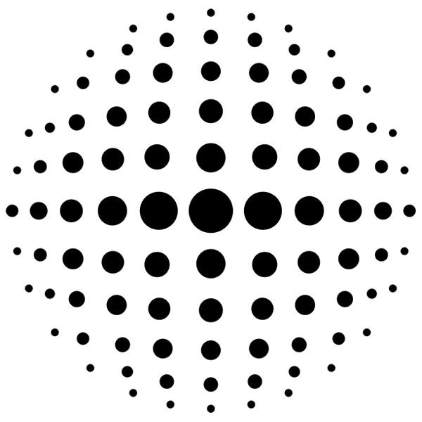 Stickers muraux: Cercle psychédélique