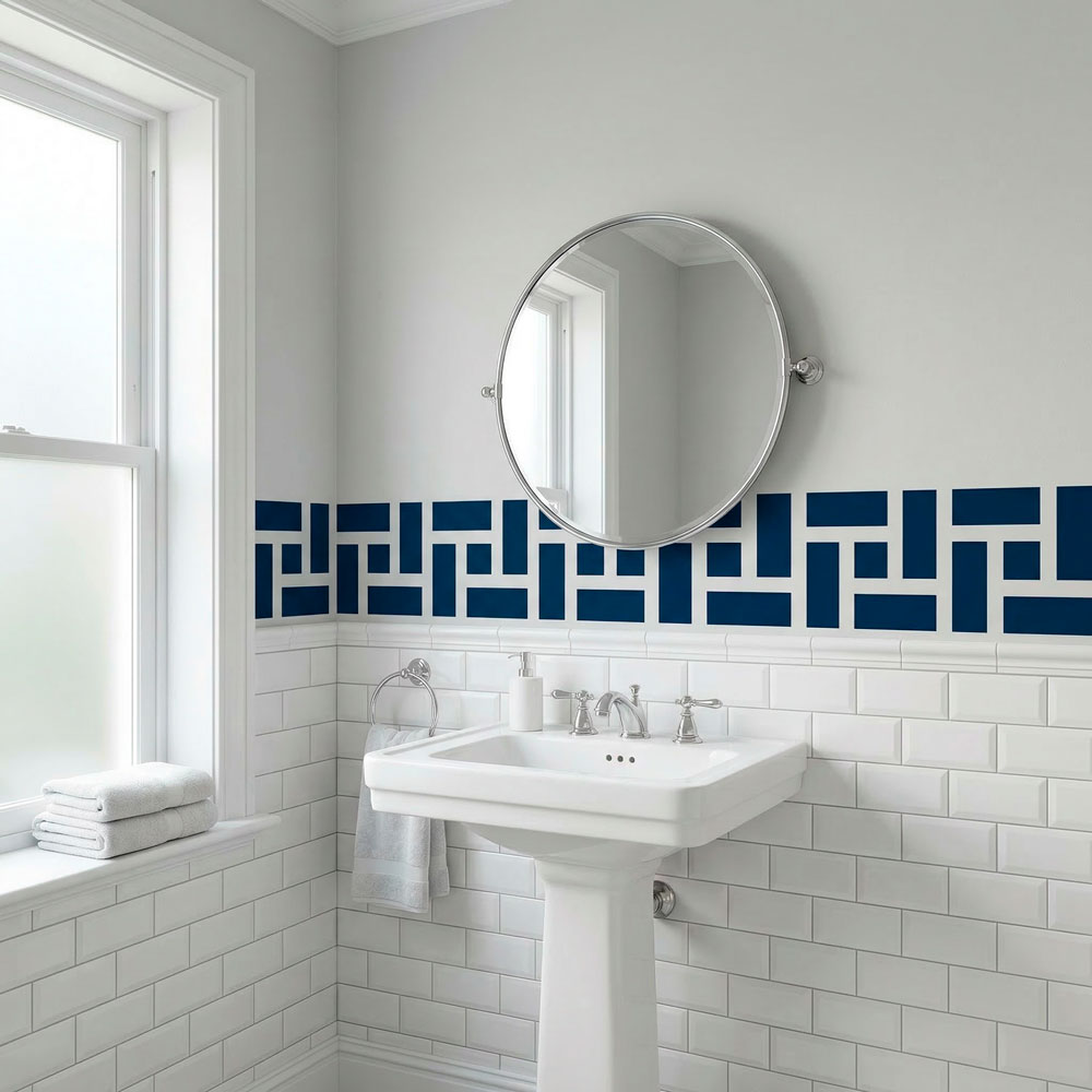 Stickers muraux: Frise murale Rectangles grecque