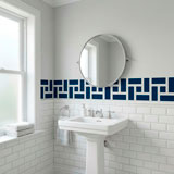 Stickers muraux: Frise murale Rectangles grecque 12