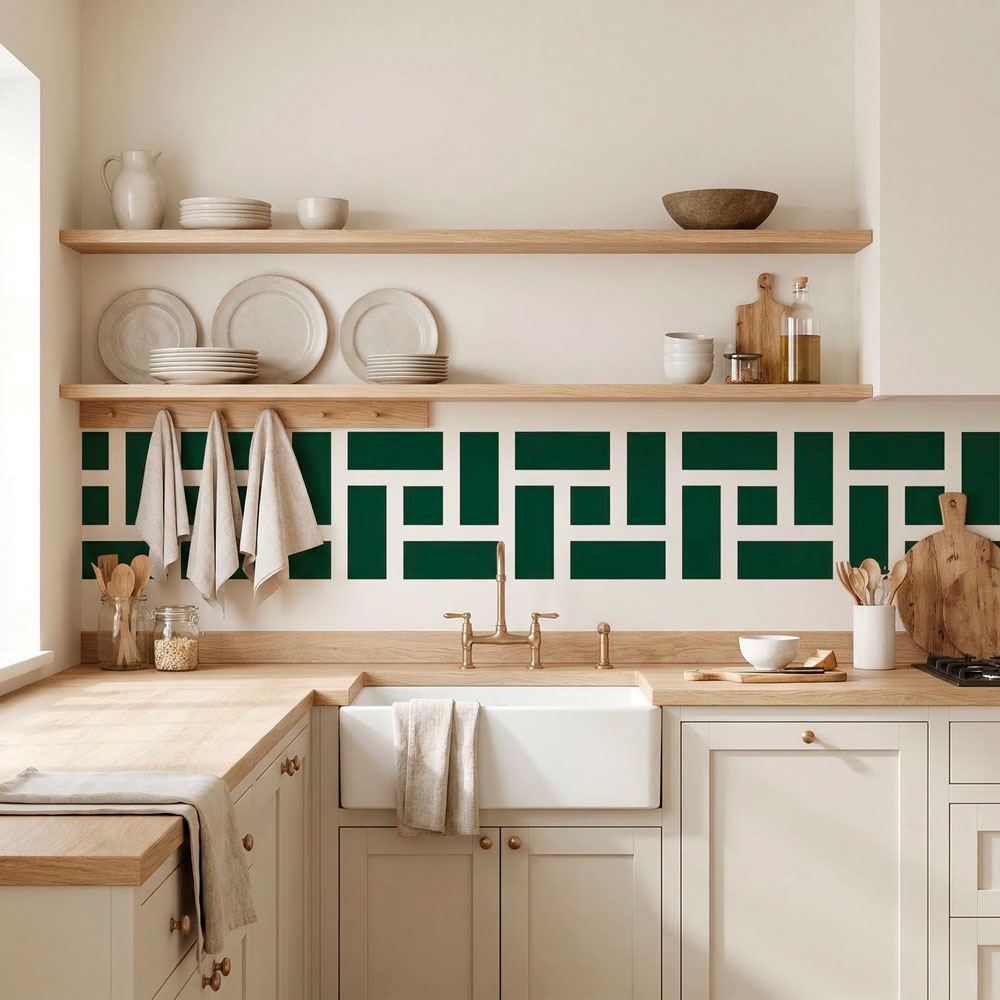 Stickers muraux: Frise murale Rectangles grecque