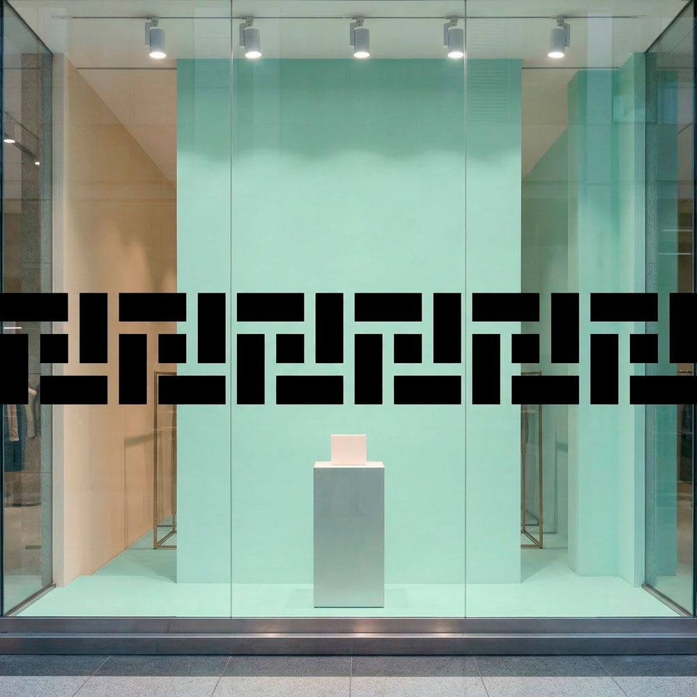 Stickers muraux: Frise murale Rectangles grecque