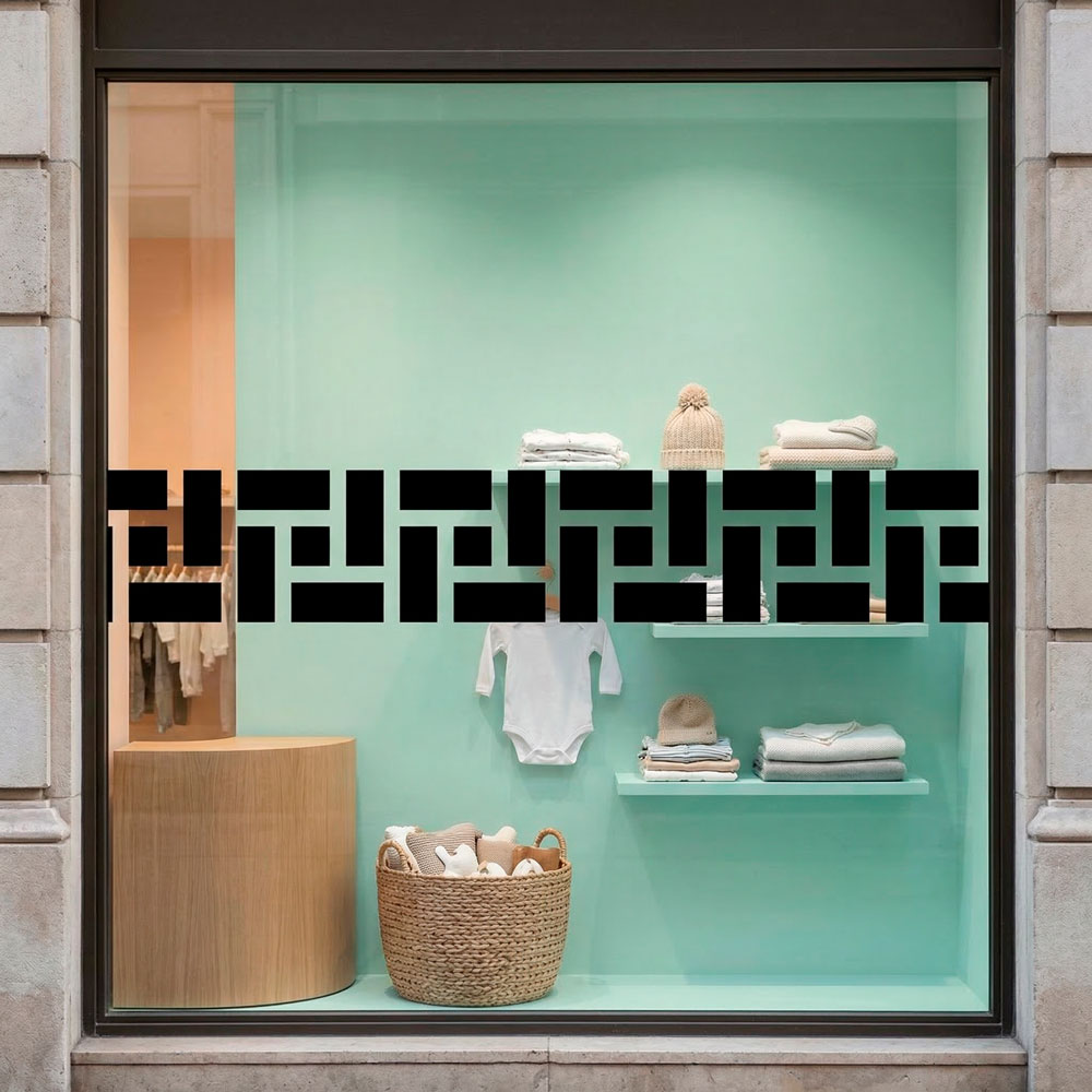 Stickers muraux: Frise murale Rectangles grecque