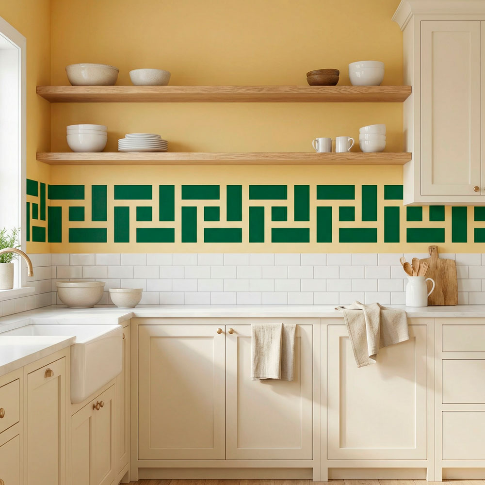 Stickers muraux: Frise murale Rectangles grecque