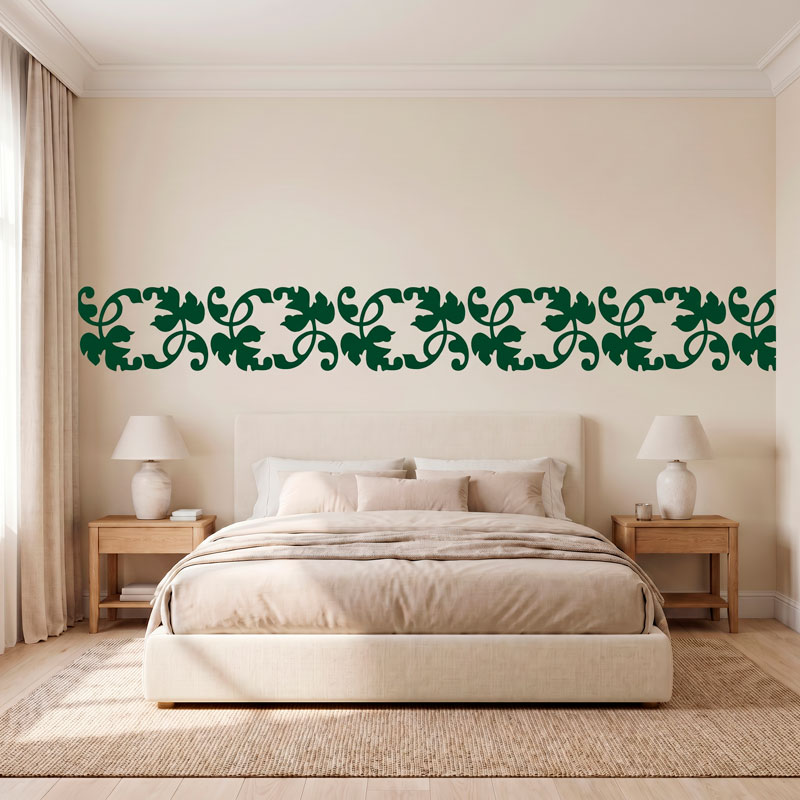 Frise murale feuilles de vigne 7