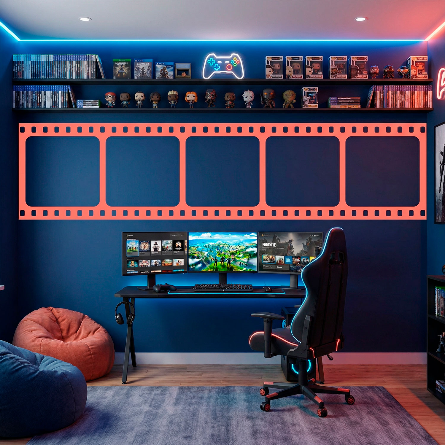 Stickers muraux: Frise murale film cinema