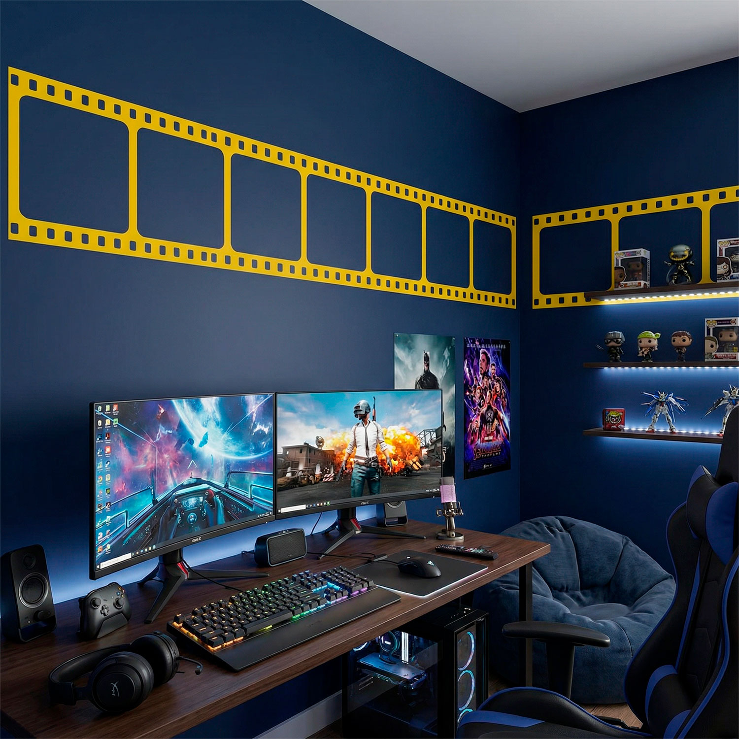 Stickers muraux: Frise murale film cinema