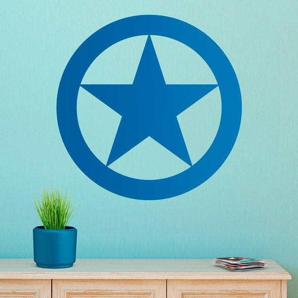 Stickers muraux: Étoile dans un cercle