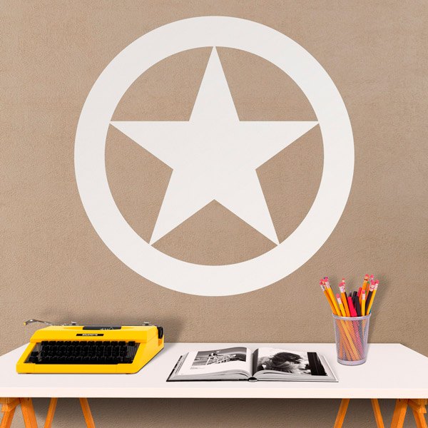 Stickers muraux: Étoile dans un cercle