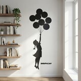 Stickers muraux: Banksy, Fille aux Ballons 6