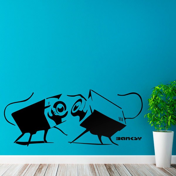 Stickers muraux: Banksy, les Rats de la Caméra