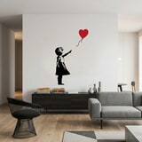 Stickers muraux: Banksy, Fille Avec un Ballon 12