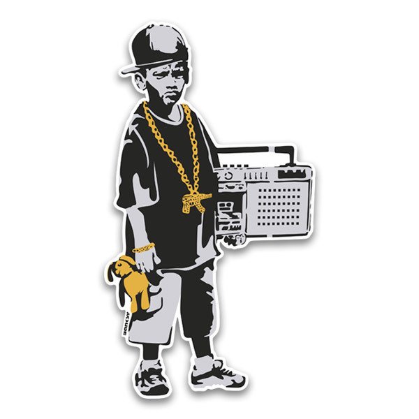 Stickers muraux: Banksy, le Rappeur