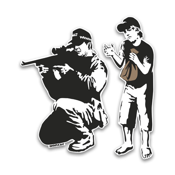 Stickers muraux: Banksy, Mort de Peur