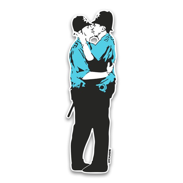 Stickers muraux: Banksy, Les Flics S