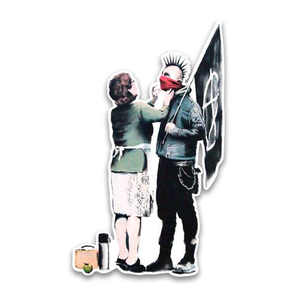 Stickers muraux: Banksy, la Mère de Punk